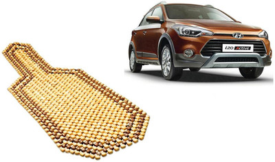 Auto Kite Wooden Bead Seating Pad For  Hyundai i10 Active(Car, Home and Office Yellow, Brown)