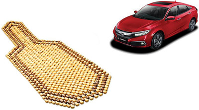 Auto Kite Wooden Bead Seating Pad For  Honda Civic(Car, Home and Office Yellow, Brown)