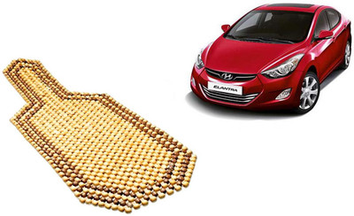 Auto Kite Wooden Bead Seating Pad For  Hyundai Elantra(Car, Home and Office Yellow, Brown)