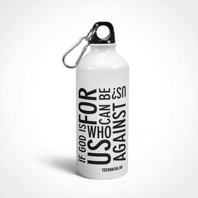 Tee Mafia God is for You 600 ml Water Bottle(Set of 1, White)