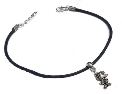 Gurjari Jewellers DOLL Hanging Black Thread Anklet Fabric Anklet/nazariya anklet Cotton Dori Anklet