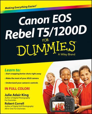 Canon EOS Rebel T5/1200D For Dummies(English, Electronic book text, King Julie Adair)