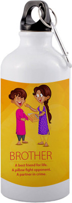 COLOR YARD 600 ml Aluminium Sipper(Pack of 1, White)