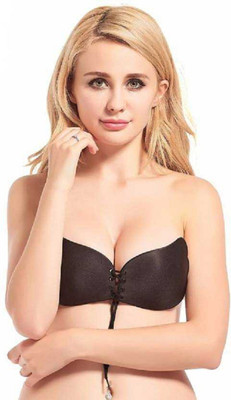 Sanket enterprise Girls Stick-on Lightly Padded Bra Women Cage Bra Heavily Padded Bra(Black)
