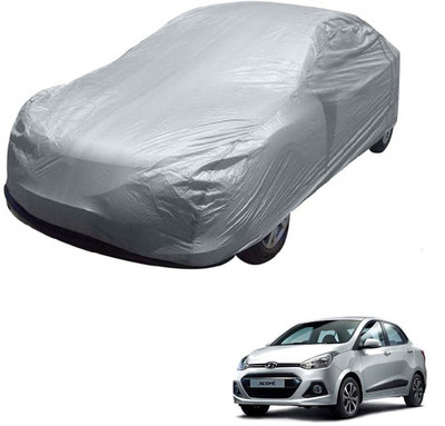 KOZDIKO Car Cover For Hyundai Xcent (Without Mirror Pockets)(Silver)