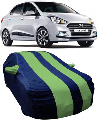 V VINTON Car Cover For Hyundai Xcent (With Mirror Pockets)(Multicolor)