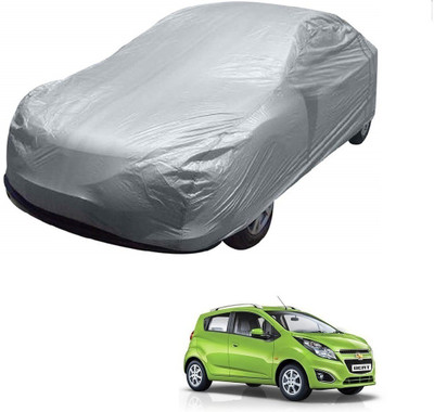 AuTO ADDiCT Car Cover For Chevrolet Beat (Without Mirror Pockets)(Silver)