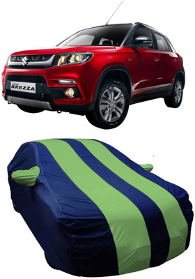 V VINTON Car Cover For Maruti Suzuki Vitara Brezza (With Mirror Pockets)(Multicolor)