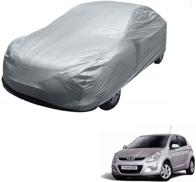 AuTO ADDiCT Car Cover For Hyundai i20 (Without Mirror Pockets)(Silver)