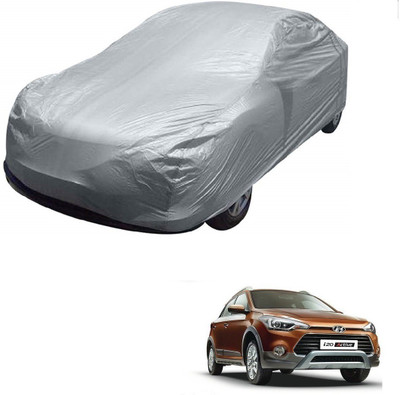 AuTO ADDiCT Car Cover For Hyundai i20 Active (Without Mirror Pockets)(Silver)