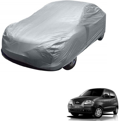 AuTO ADDiCT Car Cover For Hyundai Santro Xing (Without Mirror Pockets)(Silver)