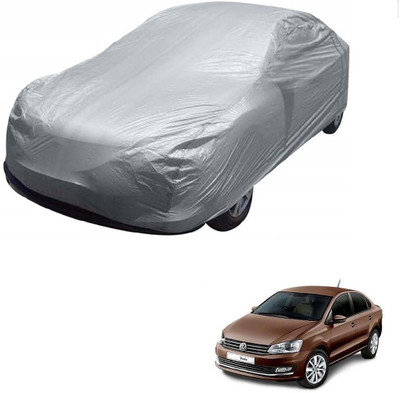 AuTO ADDiCT Car Cover For Volkswagen Vento (Without Mirror Pockets)(Silver)