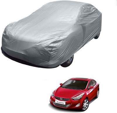 AuTO ADDiCT Car Cover For Hyundai Elantra (Without Mirror Pockets)(Silver)