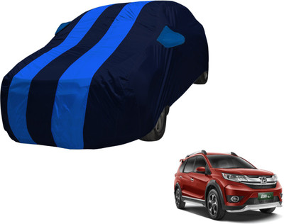 Amanzo Car Cover For Honda Universal For Car (With Mirror Pockets)(Blue, Black)