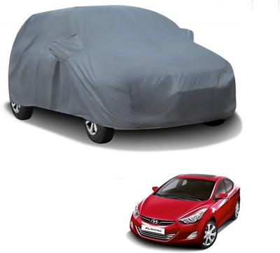 AuTO ADDiCT Car Cover For Hyundai Elantra (With Mirror Pockets)(Grey)