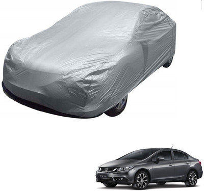 AuTO ADDiCT Car Cover For Honda Civic (Without Mirror Pockets)(Silver)
