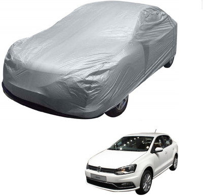 AuTO ADDiCT Car Cover For Volkswagen Ameo (Without Mirror Pockets)(Silver)