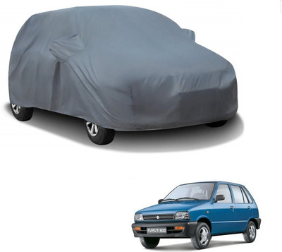 AuTO ADDiCT Car Cover For Maruti Suzuki 800 (With Mirror Pockets)(Grey)