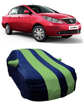 V VINTON Car Cover For Tata Manza (With Mirror Pockets)(Multicolor)