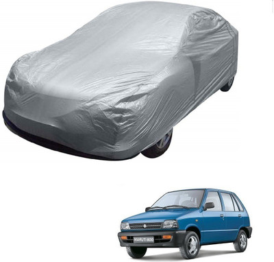 AuTO ADDiCT Car Cover For Maruti Suzuki 800 (Without Mirror Pockets)(Silver)