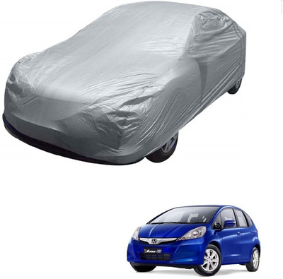 AuTO ADDiCT Car Cover For Honda Jazz (Without Mirror Pockets)(Silver)