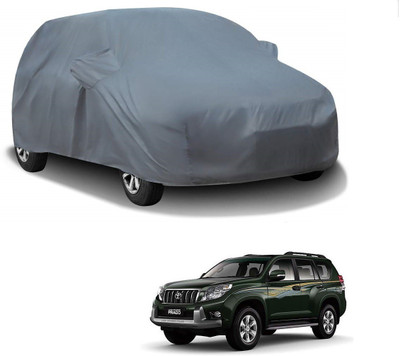 AuTO ADDiCT Car Cover For Toyota Land Cruiser Prado (With Mirror Pockets)(Grey)
