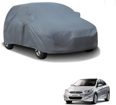 KOZDIKO Car Cover For Hyundai Accent (With Mirror Pockets)(Grey)