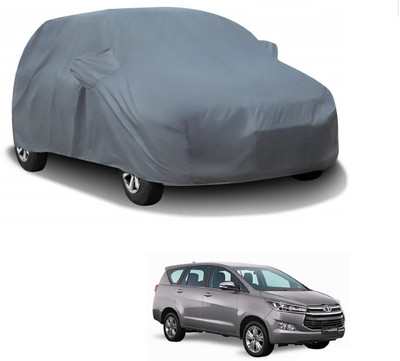 AuTO ADDiCT Car Cover For Toyota Innova Crysta (With Mirror Pockets)(Grey)