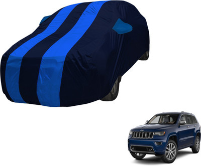 Amanzo Car Cover For Jeep Compass (With Mirror Pockets)(Blue, Blue)