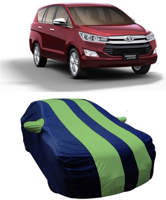 V VINTON Car Cover For Toyota Innova Crysta (With Mirror Pockets)(Multicolor)