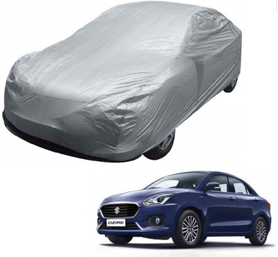 AuTO ADDiCT Car Cover For Maruti Suzuki Swift Dzire (Without Mirror Pockets)(Silver)