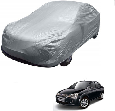 AuTO ADDiCT Car Cover For Ford Fiesta Classic (Without Mirror Pockets)(Silver)
