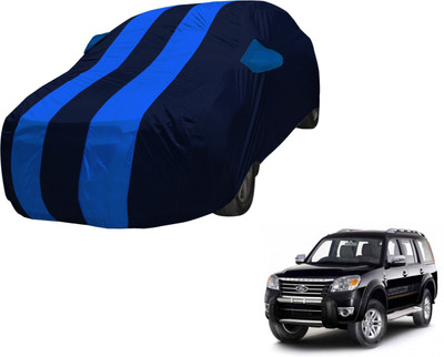 Auto Hub Car Cover For Ford Endeavour (With Mirror Pockets)(Blue, Blue)