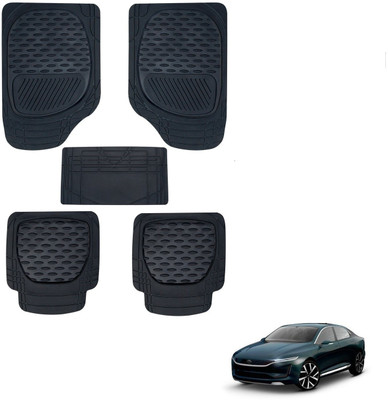 AuTO ADDiCT Rubber, PVC Standard Mat For  Tata ClubMan(Black)