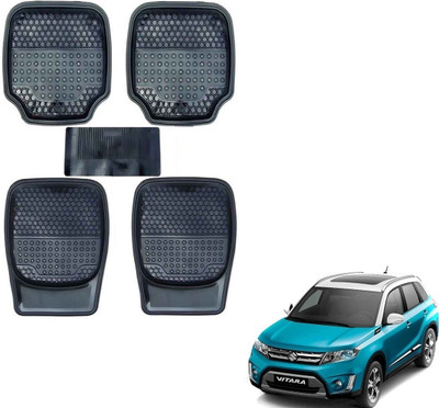 AuTO ADDiCT Rubber, PVC Standard Mat For  Maruti Suzuki Vitara Brezza(Black)