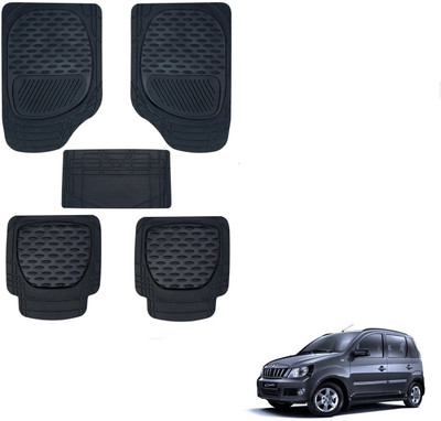 AuTO ADDiCT Rubber, PVC Standard Mat For  Mahindra Quanto(Black)