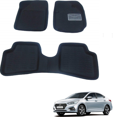 AuTO ADDiCT EVA 3D Mat For  Hyundai Verna(Black)