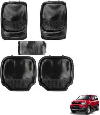AuTO ADDiCT Rubber, PVC Standard Mat For  Mahindra Nuvosport(Black)