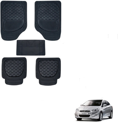 KOZDIKO Rubber Standard Mat For  Hyundai Accent(Black)