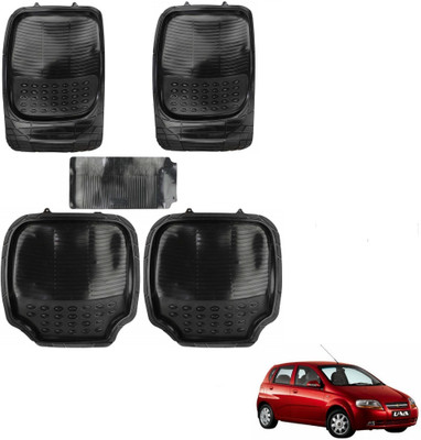 AuTO ADDiCT Rubber, PVC Standard Mat For  Chevrolet UVA(Black)