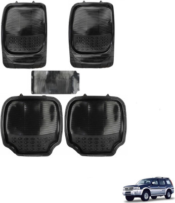 AuTO ADDiCT Rubber, PVC Standard Mat For  Ford Endeavour(Black)