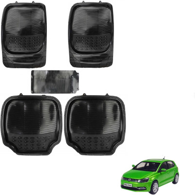 AuTO ADDiCT Rubber, PVC Standard Mat For  Volkswagen Polo Exquisite(Black)