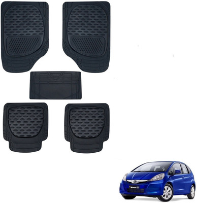AuTO ADDiCT Rubber, PVC Standard Mat For  Honda Jazz(Black)