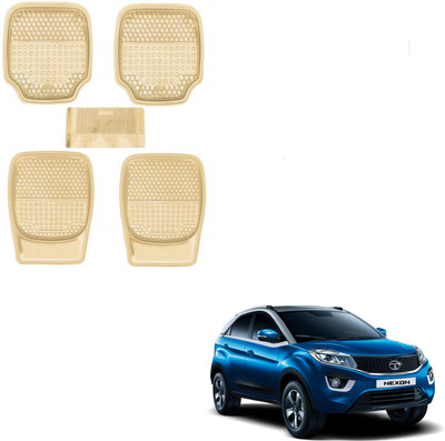 AuTO ADDiCT Rubber, PVC Standard Mat For  Tata Nexon(Beige)