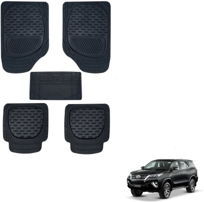 KOZDIKO Rubber Standard Mat For  Toyota Fortuner(Black)