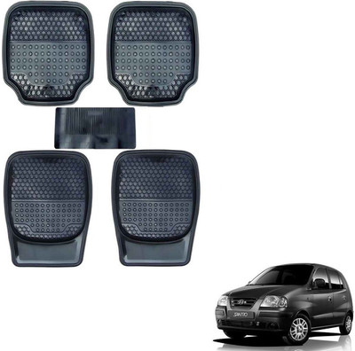 AuTO ADDiCT Rubber, PVC Standard Mat For  Hyundai Santro Xing(Black)