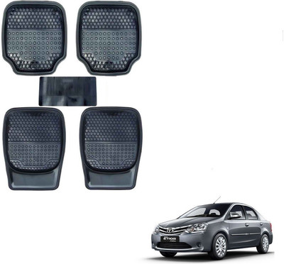 AuTO ADDiCT Rubber, PVC Standard Mat For  Toyota Etios(Black)