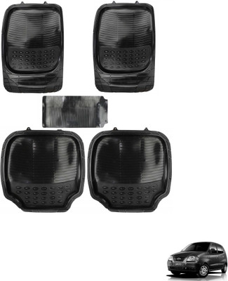 AuTO ADDiCT Rubber, PVC Standard Mat For  Hyundai Santro Xing(Black)