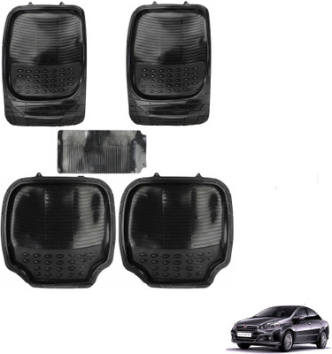 AuTO ADDiCT Rubber, PVC Standard Mat For  Fiat Linea(Black)