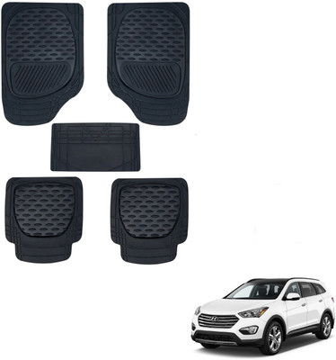 AuTO ADDiCT Rubber, PVC Standard Mat For  Hyundai SantaFe(Black)